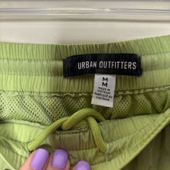 urban outfitters womens sweatpants size M light green with reflective sides - Picture 3 of 5